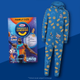 A Space Jam mac & cheese box with Bugs Bunny and LeBron James on front beside a Space Jam onesie
